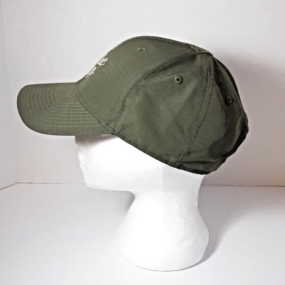 5 11 Tactical Hat Adjustable Cap Khaki Green Embroidered Rise Up - Picture 2 of 8